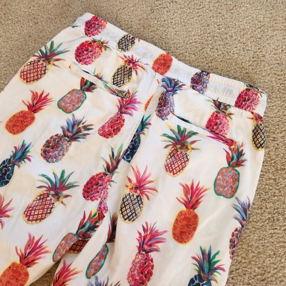 NWOT J. Crew Seaside Pants in Ratti Painted Pineapple SUMMER - Picture 4 of 12